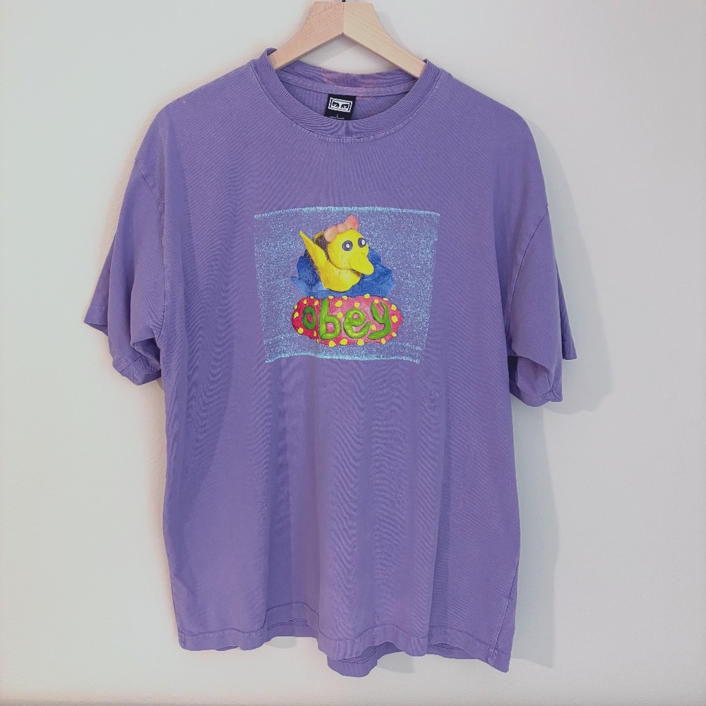 OBEY Men's Clay Duck Cotton Graphic Tee, Size Large